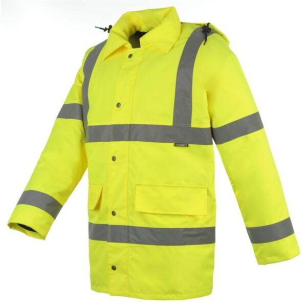 Durable Waterproof Custom Safety Jacket Hi Vis Reflective Construction  Multi Pockets Workwear - Image 3