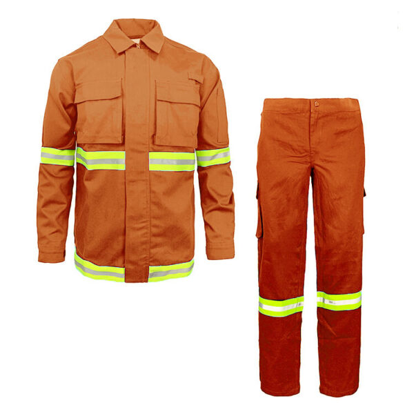 NFPA2112 CAT 2 Customize Anti Static Fire Resistant Work Wear Welding Clothing Industrial Welder Work Welding Uniform - Image 2