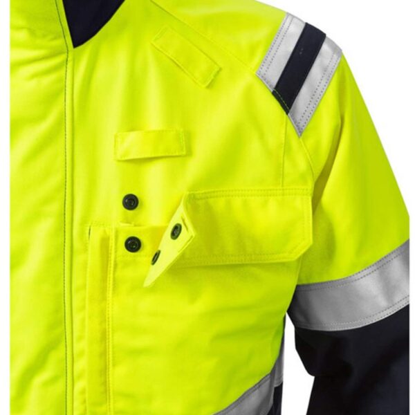 Hot Sale EN471 Safety Security Outdoor Construction Outerwear Workwear High Visibility Winter Coat - Image 3