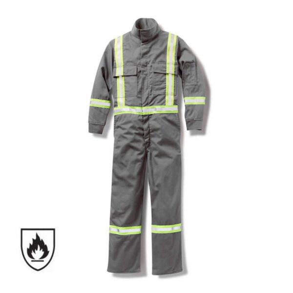 EN11612 Industrial Cotton/Polyester Hi Vis Reflective IFR Wrokwear Oil And Gas Industry Inherent Fire Retardant Boiler Suits - Image 5