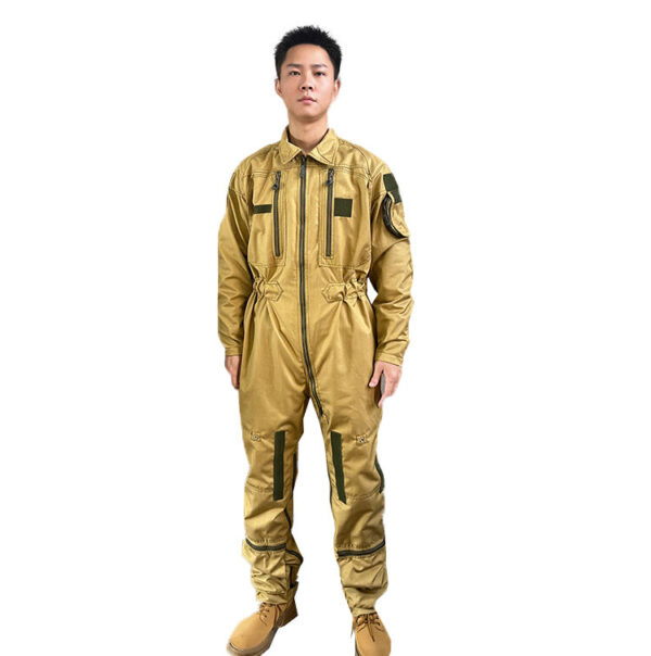 Factory Supply Multi-Pocket Aramid Pilot Jumpsuits Extreme Fire Retardant Nomex Fighter Pilot Suit - Image 4