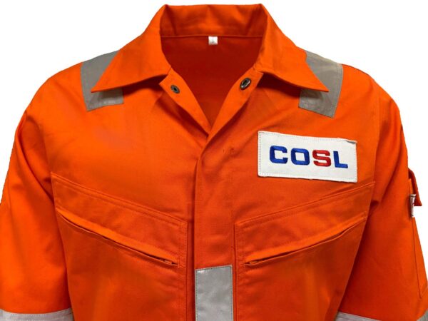 Factory Custom Protect Work Wear Clothes NFPA 2112 EN 11612 Cotton Fireproof FRC Fire retardant Coveralls For Men - Image 7