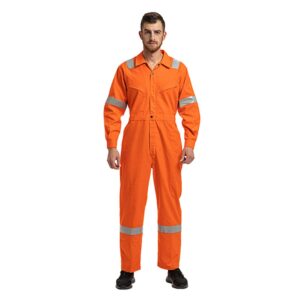 Oil And Gas Industrial Petroleum Shell Mobil Workwear Acid proof Oil Resistant Hi Vis Reflective Flame Retardant Clothing