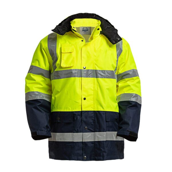 Factory Supply Hi Vis Reflective Safety Custom Logo Workwear Construction Traffic Railway Windproof Jacket - Image 7