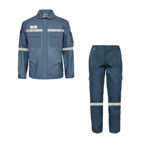 Industrial Hi Vis Reflective FR Work Clothes Oil And Gas Mining Steel Factory 8 Cal Arc Flash Suit - Image 3