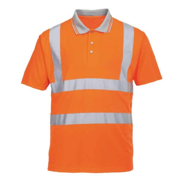 High Quality Custom Logo Private Label Workwear Hi Vis Reflective Traffic Polo Shirt - Image 6