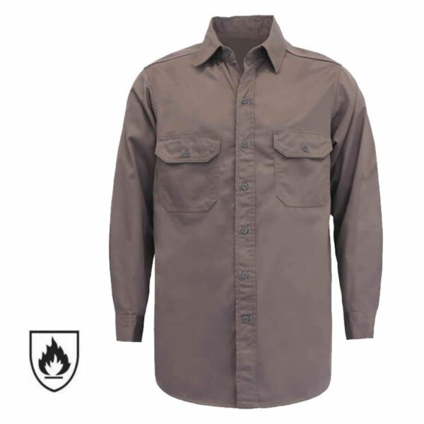 Factory Supply Hot Sale FR Workwear Clothes Electrician Cotton Welder Arc Flash II Flame Resistant Work Shirts - Image 5