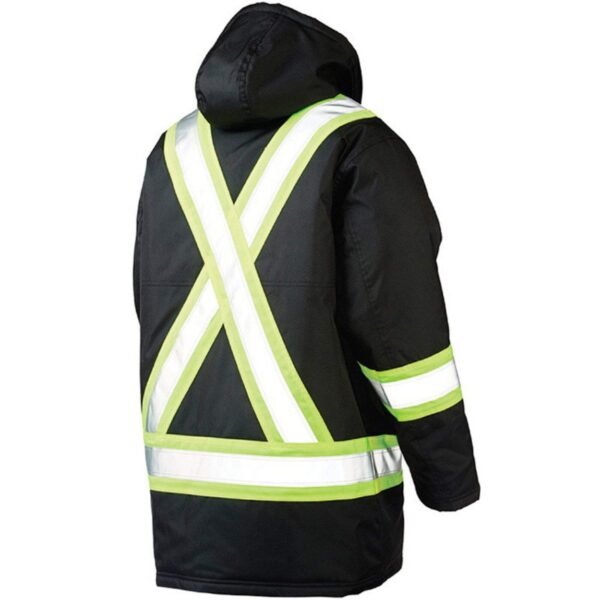 Whole Sale Durable Waterproof Antistatic Warm Thermal  Workwear Reflective Hi Vis Traffic Jacket - Image 6