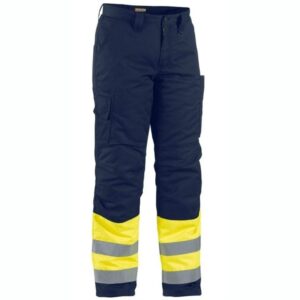 Factory Customize Polyester&Cotton Combine Safety Pants For Worker Reflective Traffic Outdoor Hi Vis Work Trousers