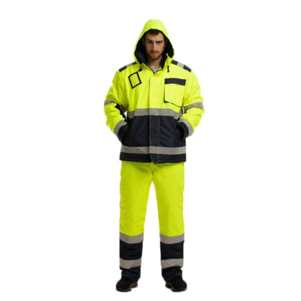Industrial Hi Vis Reflective Windproof Waterproof  Pullover Railway Road Traffic Mining Safety Work Jacket - Image 3