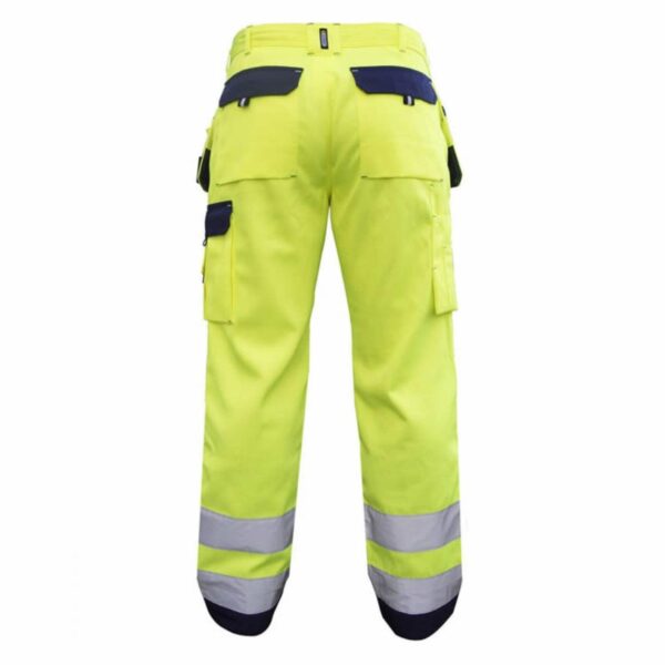 Factory Supply Cargo Pants Reflective Hi Vis Safety Traffic Road Railway Trousers - Image 4