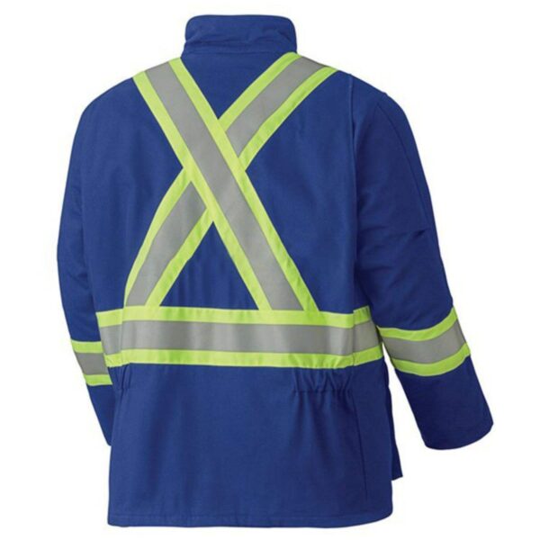Manufacture Factory Fire Proof Reflective Safety Work Clothes Electrical Arc Flash CAT II Welding Cotton Hi Vis Fire Retardant Jacket - Image 6