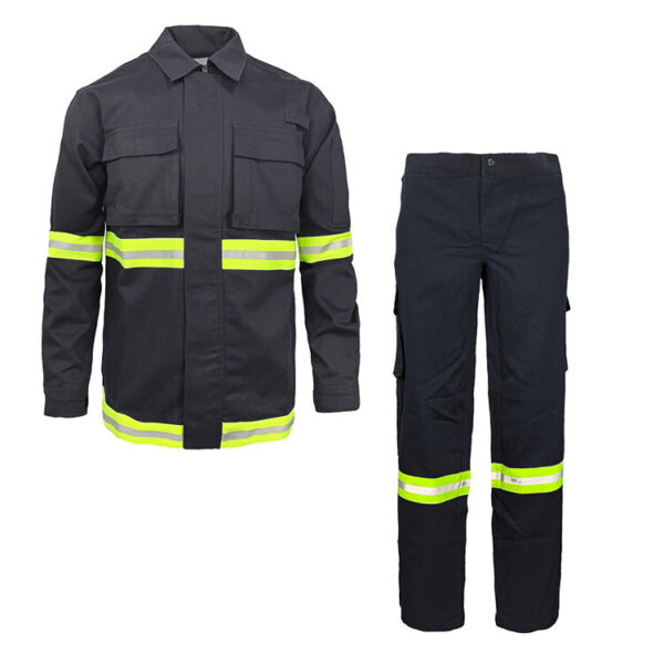 NFPA2112 CAT 2 Customize Anti Static Fire Resistant Work Wear Welding Clothing Industrial Welder Work Welding Uniform - Image 3