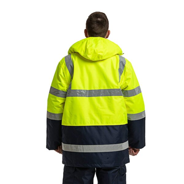 Factory Supply Hi Vis Reflective Safety Custom Logo Workwear Construction Traffic Railway Windproof Jacket - Image 4