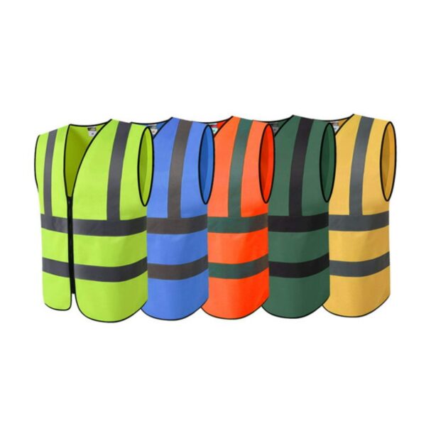 Custom Logo High Quality Sleeveless  Reflective Premium Personalized High Visibility Vests - Image 6