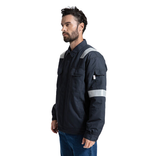 Workwear Customized Hi Vis Winter Oil&Gas Insulate Safety Aramid IIIA Fire Resistant Jacket for Men - Image 3