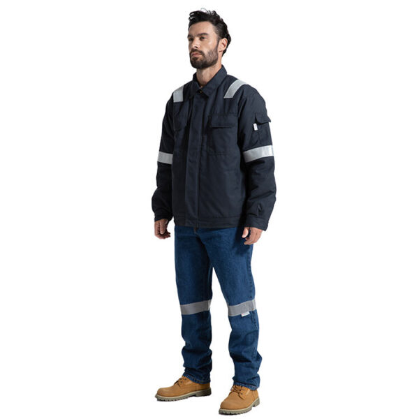 Workwear Customized Hi Vis Winter Oil&Gas Insulate Safety Aramid IIIA Fire Resistant Jacket for Men - Image 5