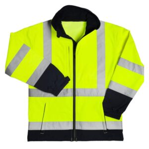 Industrial Polyester Warm Thermal Hi Vis Waterproof Softshell Jacket Traffic Mining Workwear Uniform