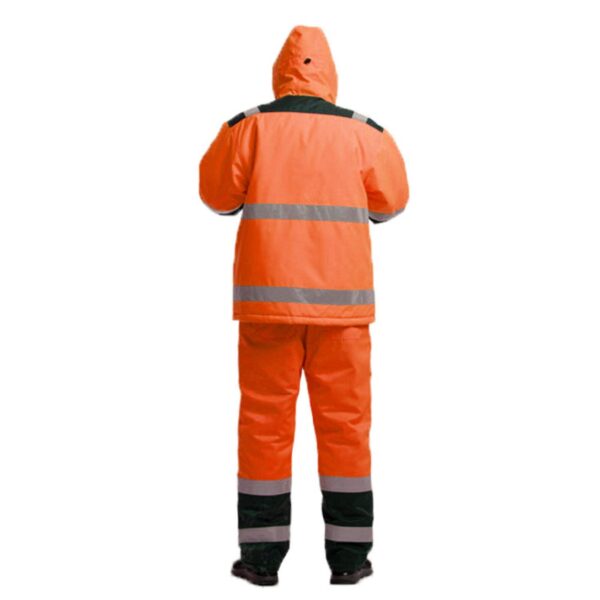 Industrial Hi Vis Reflective Windproof Waterproof  Pullover Railway Road Traffic Mining Safety Work Jacket - Image 2