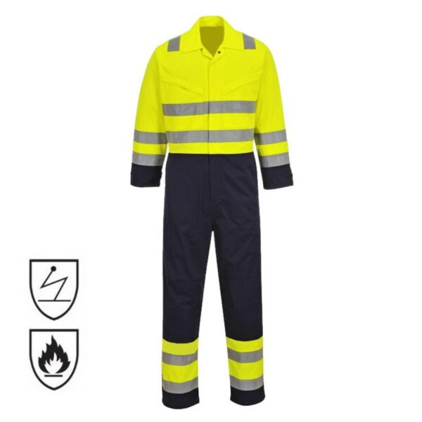 Industrial Firefighter Hi Vis Reflective Clothes Fire Resistant Safety Tailored Coveralls - Image 3