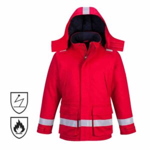 Factory Supply Extreme Insulated Hi Vis Reflective Welder Mechanic Oil Field Workwear Safety Flame Retardant Winter Jacket