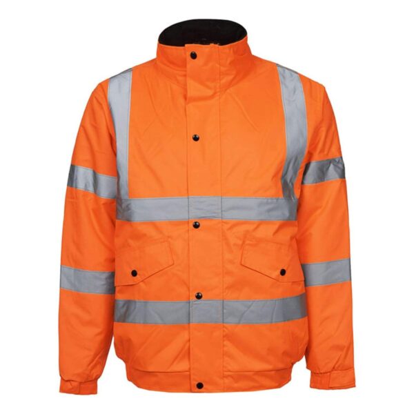 Hot Sale Labour ANSI Class 3 Hi Vis Waterproof Windproof Workwear Traffic Railway Mining Jacket - Image 3