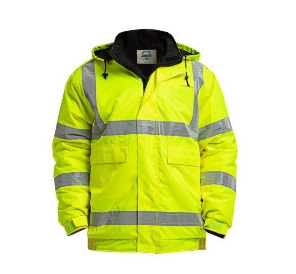 Factory Supply Thickened Safety Waterproof Oxford 300D Workwear Thermal Reflective Work High Visibility Safety Jacket