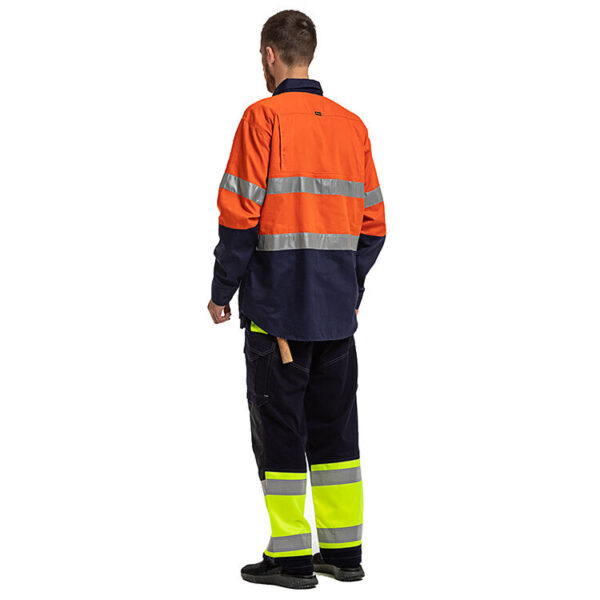 AS/NZS 1906 Mining Construction Workwear Suits Mens Hi Vis Reflective Working Shirt - Image 5