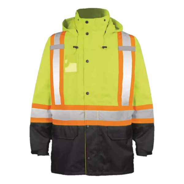 Hot Sale Premium Hi Vis Reflective Insulation Freezer Clothes Cold-Proof Windproof Safety Waterproof Warm Jacket Mens - Image 3