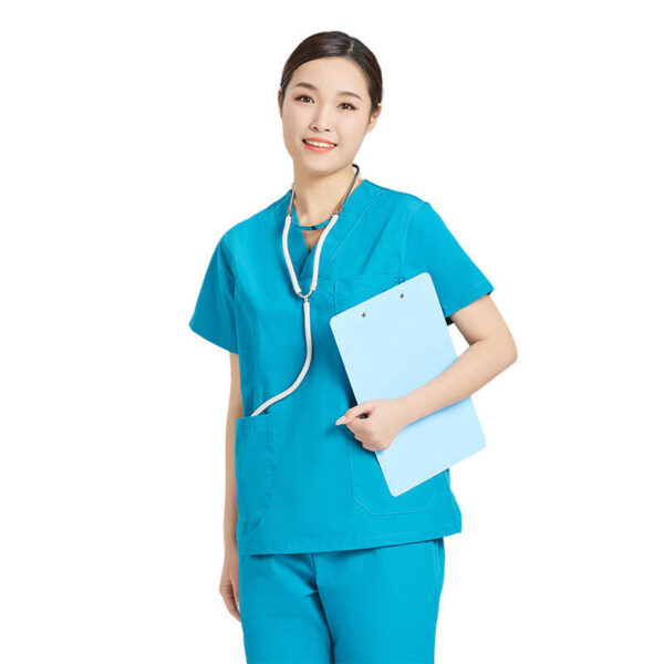 Anti Wrinkle Washable Soft Fabric Hospital Nurse Uniform Women Medical Scrubs Sets Pair - Image 5