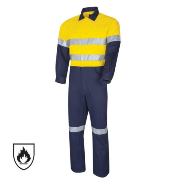 Factory Supply Reflective FR Coverall Mining Oil And Gad Construction Industry Flame Resistant Hi Vis Clothing - Image 2