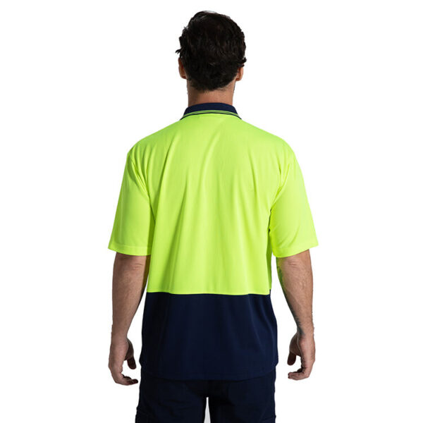 Hi Vis Two Tone Birdeye Quick Dry Workwear safety mining Security Short Sleeves Polo shirts - Image 3