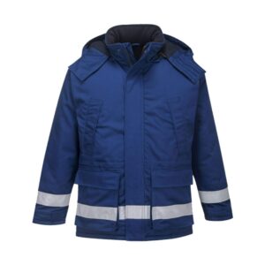 Hot Sale Insulated Polyester/Cotton Reflective Safety Jacket Industrial Mechanic Oil Winter Hooded Workwear