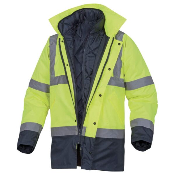 Industrial ANSI Class 3 Safety Custom Hi Vis Reflective Jacket Traffic Railway Windproof Waterproof Workwear - Image 2