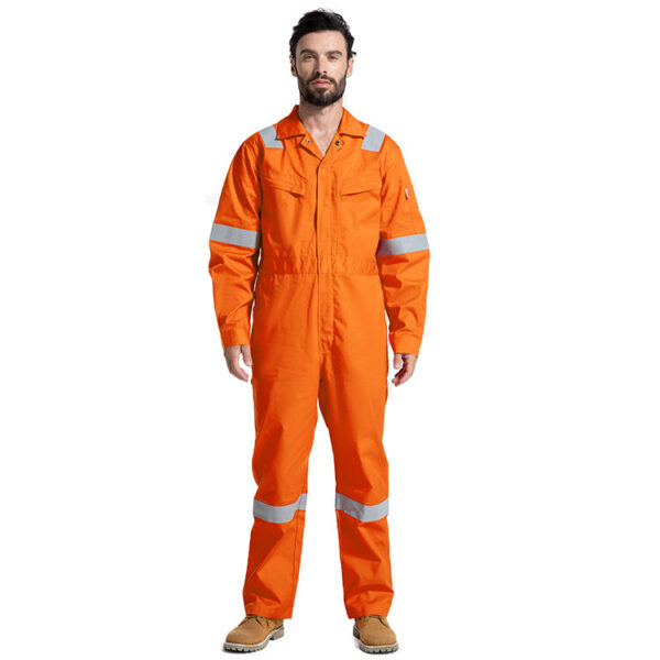 Premium FR Overalls Offshore Multipockets Technician Flame Retardant Coveralls For Men - Image 4