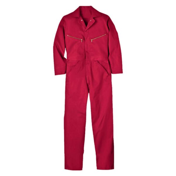 Customize Logo Workwear With Metal Zippers Industry Mechanical Garage Factory 100% Cotton Coverall - Image 4
