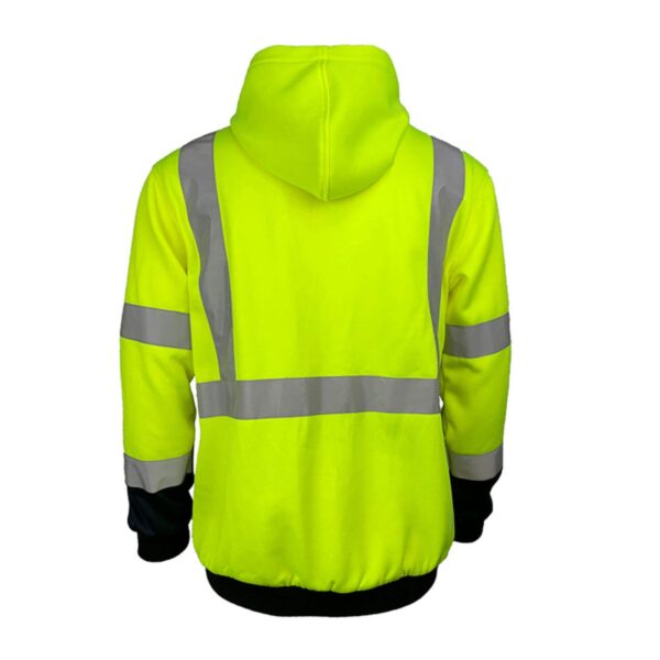 Hot Sale Hi Vis Construction Windbreaker Fluorescent Jacket Premium Pullover Durable Sweatshirt - Image 5