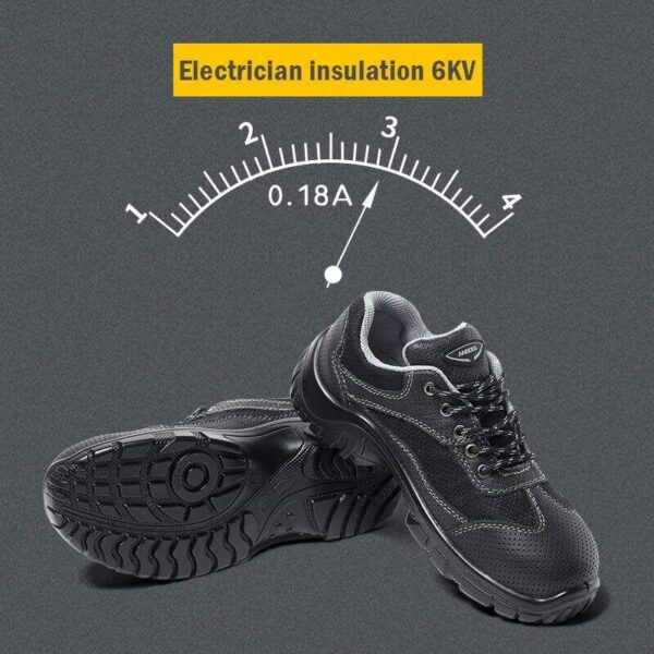 Waterproof breathable Men Anti Slip Outdoor Labor Construction Safety Shoes Labor Protection Insulated 6KV Shoes - Image 4