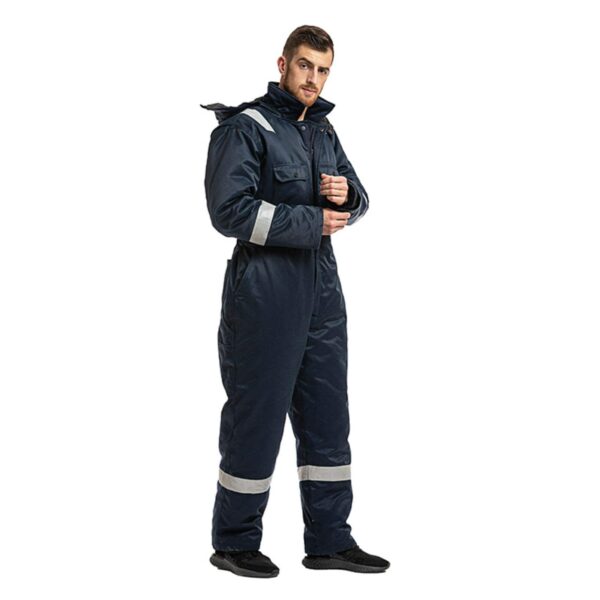 Safety Custom Logo Industrial Cotton  Freezer Overall Cold Storage Coldproof Windproof Multi Functional Coverall - Image 3
