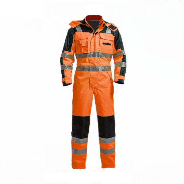 Custom Design Petroleum Petrochemical Metallurgical Workers Freezer Clothing Winter Waterproof Insulated Overalls For Men - Image 3