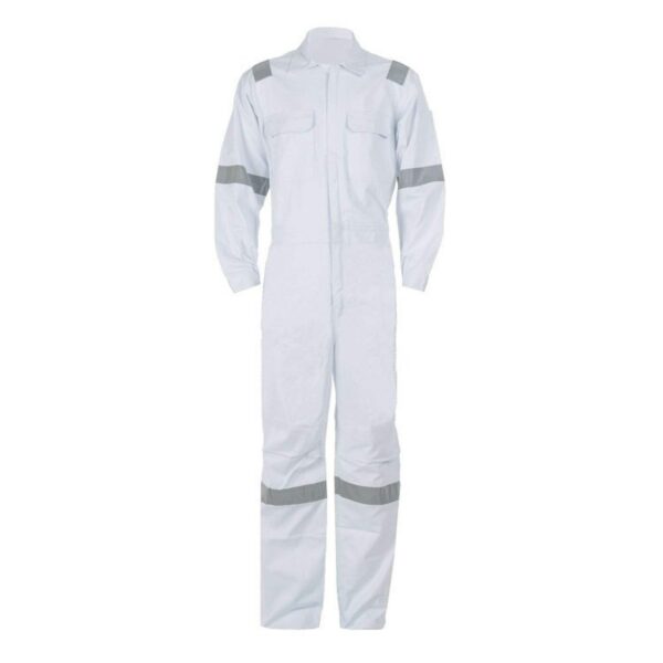 Factory Customize Hi Vis Reflective Durable Workwear Industrial Polyester/Cotton Orange Men's Boiler Suits - Image 5