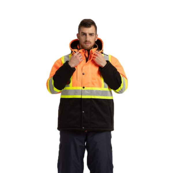 Hot Sale Custom Color Waterproof Hi Vis Reflective Safety Workwear For Freezer Outdoor Insulation Warm Work Jacket And Pants - Image 2