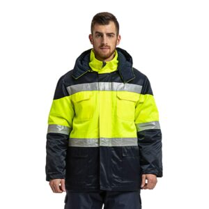 Factory Supply Thickened Reflective Pullover Waterproof Windproof Outdoor Work Coat Traffic Railway Hi Vis Jackets For Men