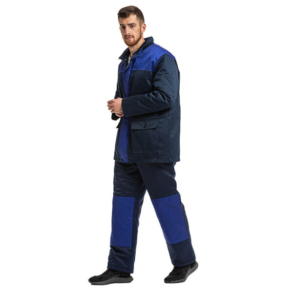 Custom Men's Extreme Reflect Cold Storage Work Clothing -40° Low Temperature Cold Room Suits Freezer Wear Jacket and Bib Pants - Image 3