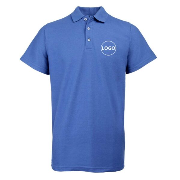 Customize Heavyweight Regular Fit Lapel Cotton Short Sleeves Work Polo Shirt For Man - Image 5
