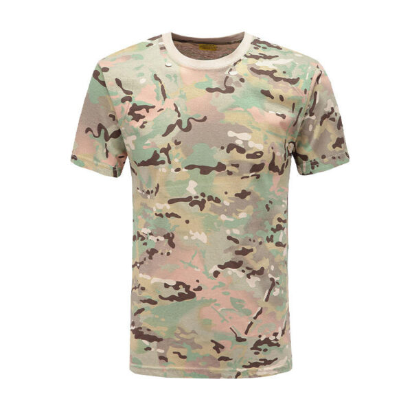 Print Shirt Customize Multi-Color Light Multicam T-Shirt Woodland Camo Security Military Camouflage T Shirt - Image 4