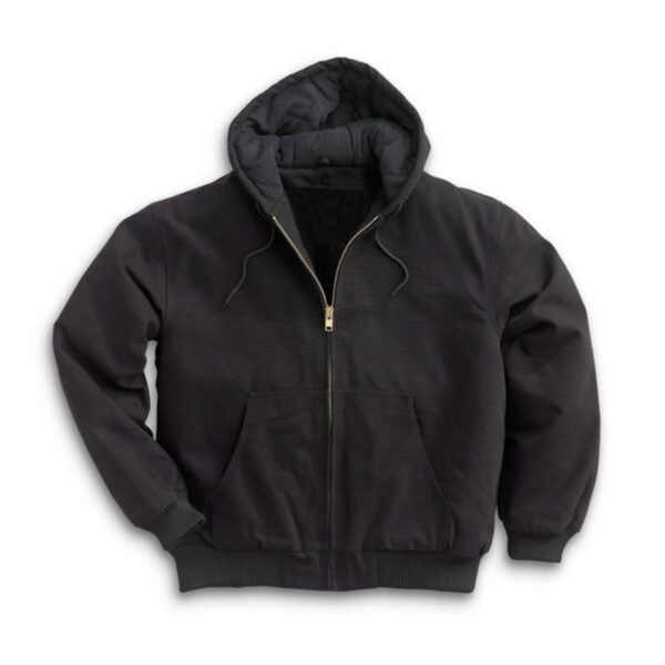 Factory Supply Custom Winter Workwear Cotton/Canvas Hooded Men Work Active Jacket - Image 4