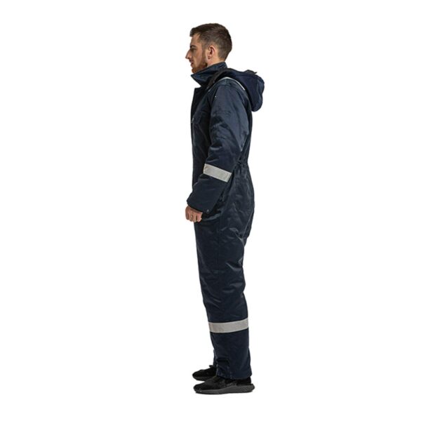 Safety Custom Logo Industrial Cotton  Freezer Overall Cold Storage Coldproof Windproof Multi Functional Coverall - Image 5
