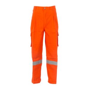 Factory Hot Sale Unisex Multi-Function Safety Trouser Construction Orange Hi Vis Cargo Work Pants
