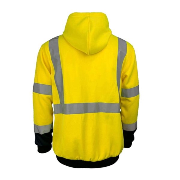 Hot Sale Hi Vis Construction Windbreaker Fluorescent Jacket Premium Pullover Durable Sweatshirt - Image 2